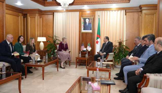 عرقاب يبحث مع السفيرة الأمريكية تعزيز التعاون في مجالي المحروقات والمناجم