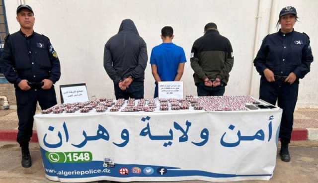 وهران: الإطاحة بشبكة لترويج المهلوسات وحجز 10 آلاف قرص “صاروخ”