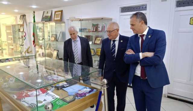 الأمين العام للجنة الدولية لألعاب البحر الأبيض المتوسط يزور مقرّ اللجنة الأولمبية الجزائرية