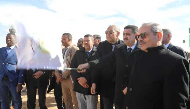 دربال يضع حجر الأساس لمشروع إنجاز محطة معالجة مياه المستعملة بورقلة