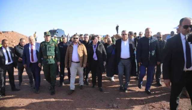 بكير طافر وجلاوي يعاينان تقدم أشغال غارا جبيلات والخط المنجمي بشار–تندوف