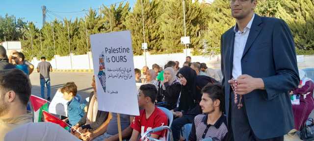 التجمع الأردني لذوي الإعاقة ينظمون وقفة تضامنية مع غزة / صور