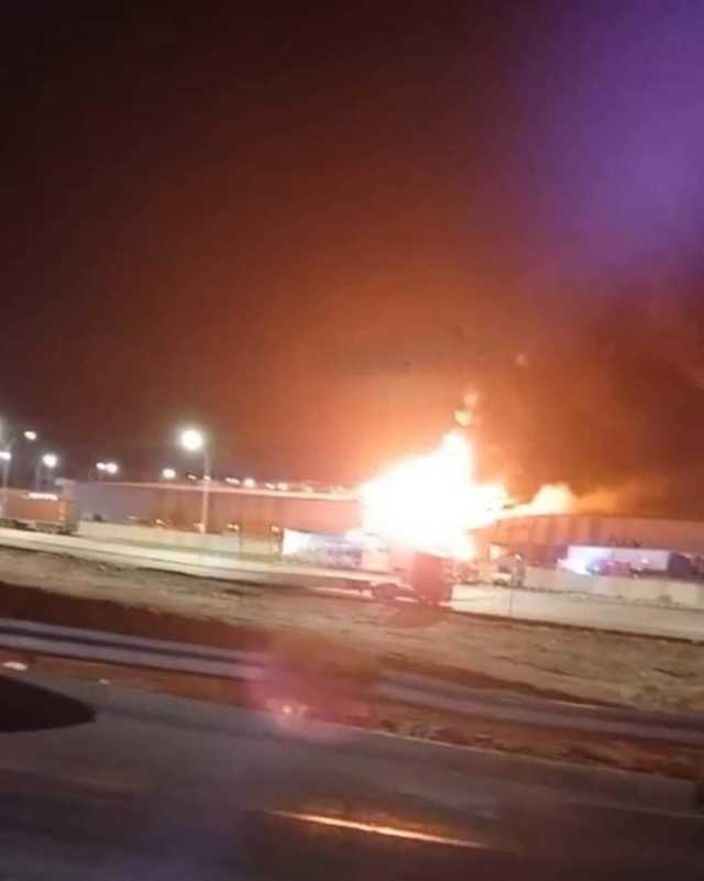 فجر اليوم .. حريق في مستودعات شركة العقبة اللوجستية