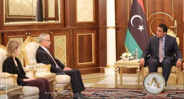 مستجدات الوضع السياسي وسبل دعم لجنة “5+5” على طاولة المنفي والسفير الفرنسي