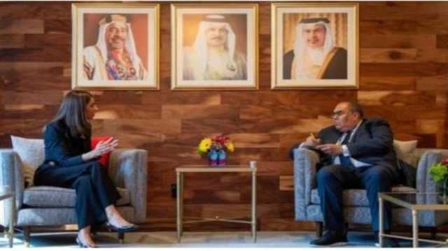 محمود محيى الدين يبحث مع وزيرة بالبحرين جهود تحقيق أهداف التنمية المستدامة