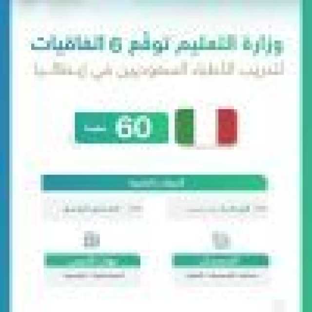 وزارة التعليم توقّع 6 اتفاقيات لتدريب الأطباء السعوديين في إيطاليا
