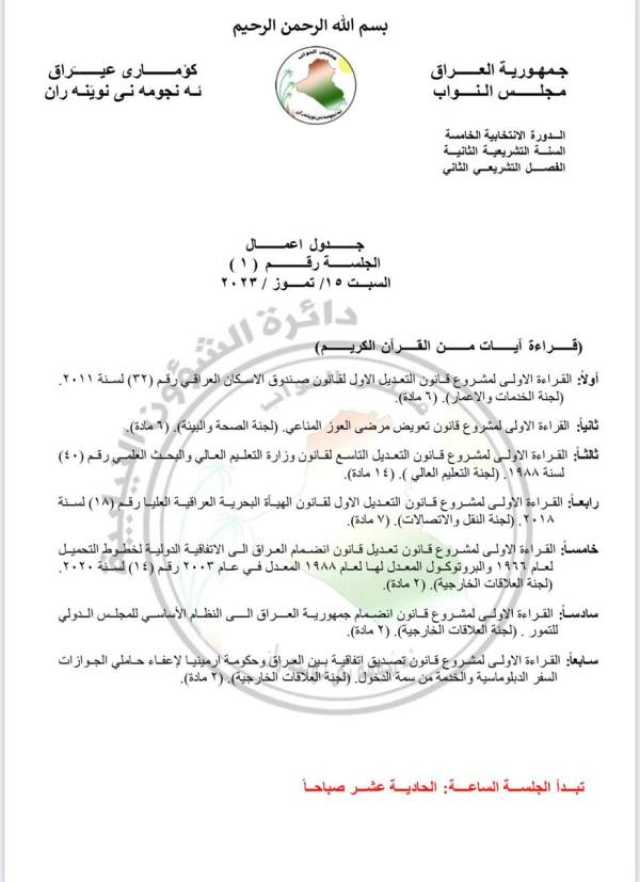 مشروع قانون يُهدد الفصل التشريعي الجديد للبرلمان بأزمة كبيرة بين الكتل