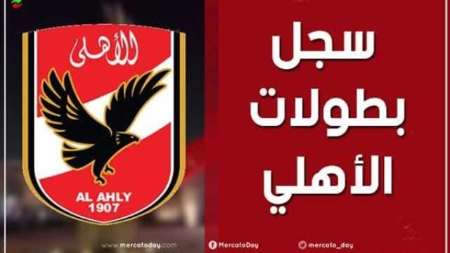كم عدد بطولات الأهلي.. تعرف على عدد الدوريات العالميه والمحلية ترفيه