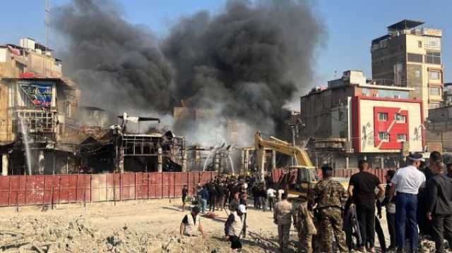 إخماد حريق كربلاء بعد ساعات من الحادث وانتشال 4 جثث