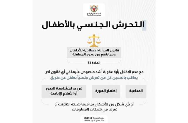 نيابة الأسرة والطفل: ضرورة بناء علاقة صحية بين الوالدين والطفل لإشعاره بالأمان والثقة للحديث عند تعرضه للتحرش الجنسي