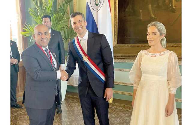 سفير البحرين لدى البرازيل يشارك في حفل تنصيب رئيس البارغواي