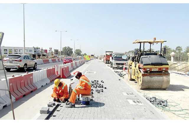 مشاريع تطوير طـــرق جــديــدة بأكثــر مــن مليوني دينار