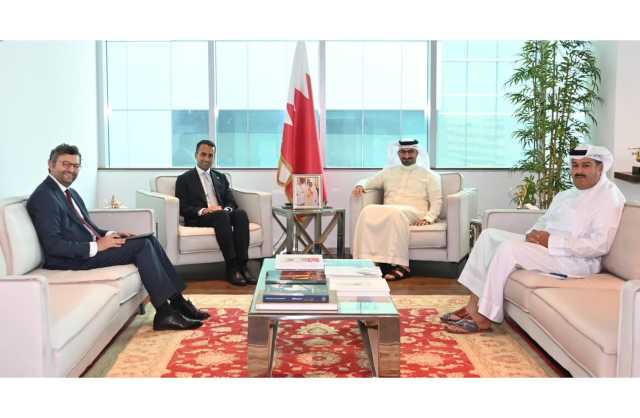 وزير الصناعة والتجارة يستقبل الممثل الخاص للاتحاد الأوروبي لمنطقة الخليج