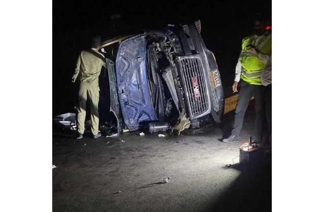 صاحب الحملة التي تعرضت لحادث مروري لـ «الأيام»: جميع الركاب بخير وعادوا لأرض الوطن