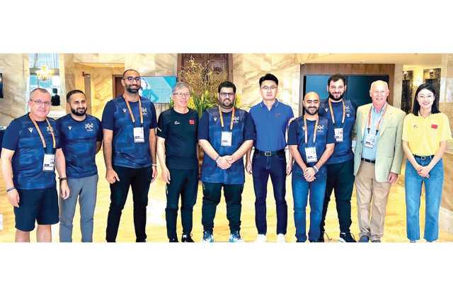 إسحاق عبدالله يبحث سبل التعاون مع رئيس الاتحاد الصيني للرياضة المدرسية