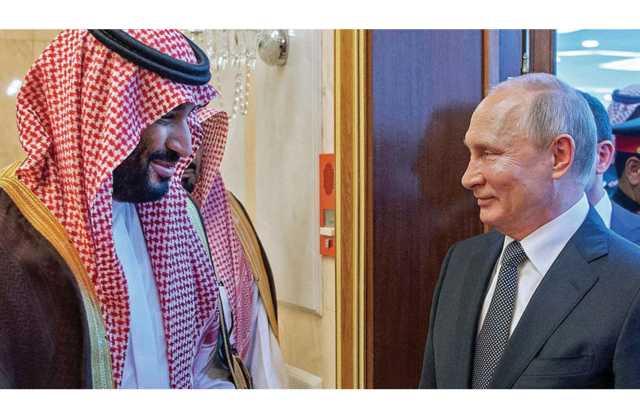 ولي العهد يؤكد لبوتين حرص السعودية على بناء شراكات اقتصادية
