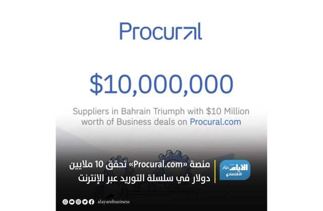 منصة «Procural.com» تحقق 10 ملايين دولار في سلسلة التوريد عبر الإنترنت