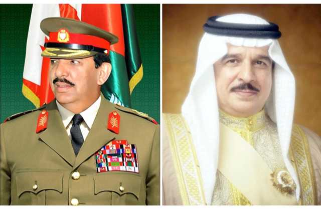 جلالة الملك المعظم يتلقى برقية تعزية من القائد العام لقوة دفاع البحرين