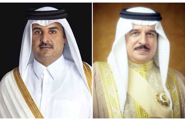 جلالة الملك المعظم يتلقى برقية تعزية من أمير دولة قطر