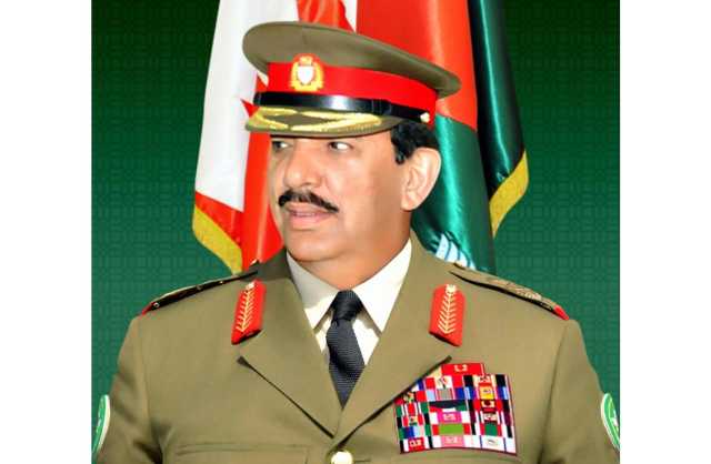 القائد العام لقوة دفاع البحرين يتلقى برقية تعزية من معالي رئيس جهاز المساحة والتسجيل العقاري