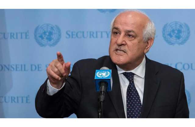 مندوب فلسطين بالأمم المتحدة: على إسرائيل تغيير مسارها