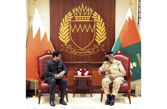 صاحب المعالي القائد العام لقوة دفاع البحرين يستقبل سعادة سفير جمهورية الهند الصديقة بمناسبة تعيينه