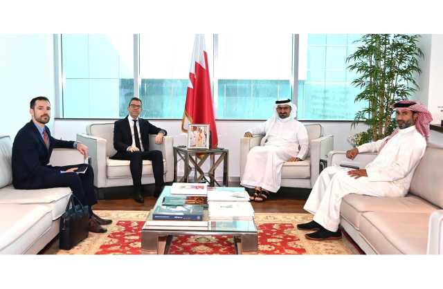 وزير الصناعة والتجارة يستقبل سفير الجمهورية الفرنسية بمناسبة تعيينه سفيراً لبلاده لدى المملكة