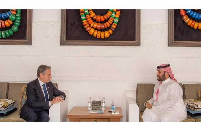 ولي العهد السعودي لبلينكن: يجب وقف العمليات العسكرية بغزة التي راح ضحيتها أبرياء