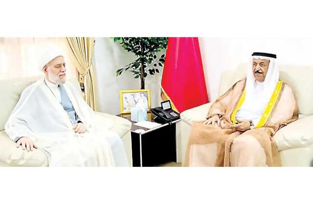 رئيس «الأعلى للشؤون الإسلامية» يستقبل الشيخ ناصر العصفور