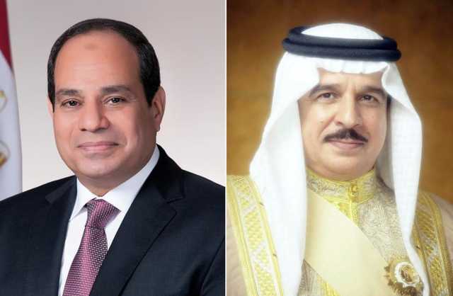 جلالة الملك المعظم يتلقى برقية شكر جوابية من الرئيس المصري