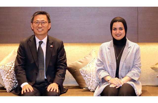 وزيرة الشباب تبحث مجالات التعاون الشبابي مع السفير الكوري
