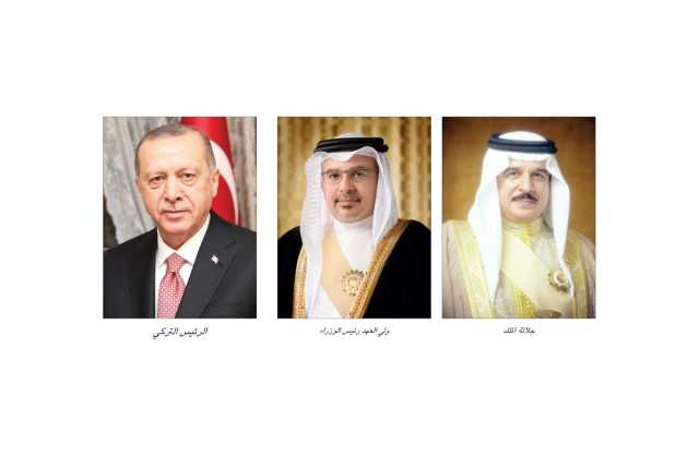 الملك المعظم وولي العهد رئيس الوزراء يهنئان الرئيس التركي