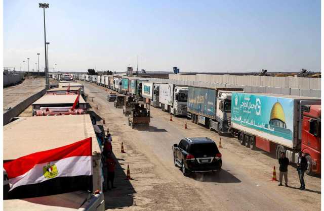 فتح معبر رفح وبدء دخول المساعدات إلى قطاع غزة