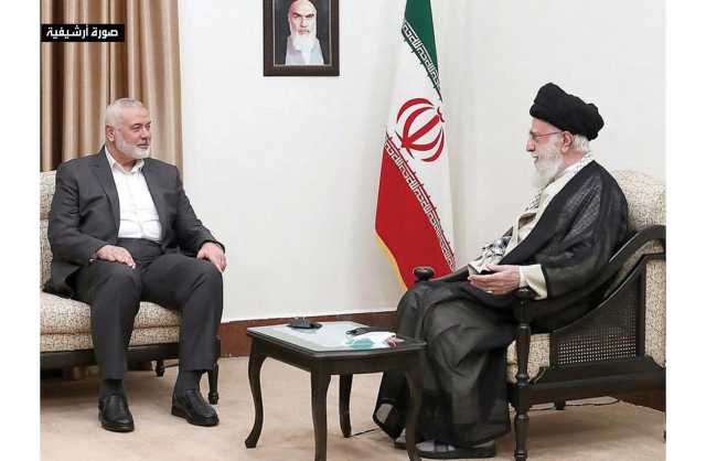 مسؤول في حماس: إسماعيل هنية التقى المرشد الإيراني في طهران