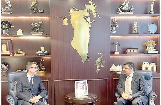 حميدان يستعرض المواضيع المتعلقة بمجالات الطاقة مع السفير الفرنسي