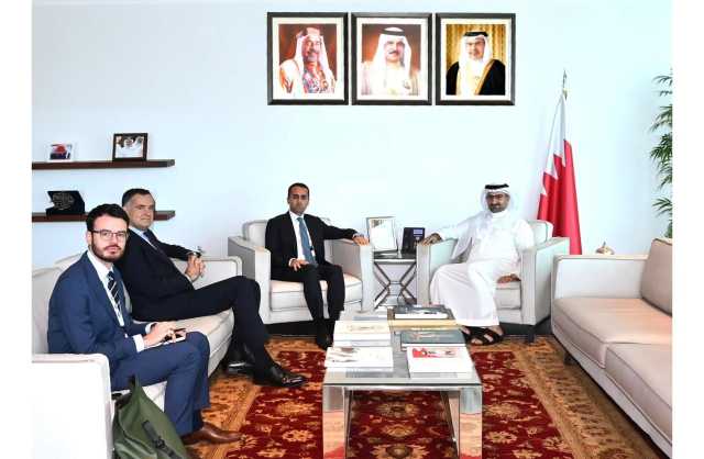 وزير الصناعة والتجارة يستقبل الممثل الخاص للاتحاد الأوروبي لمنطقة الخليج