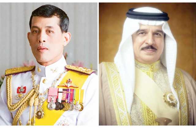 الملك المعظم وولي العهد رئيس الوزراء يهنئان ملك تايلند باليوم الوطني