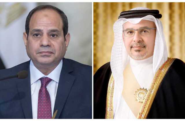 سمو ولي العهد رئيس مجلس الوزراء يهنئ الرئيس المصري بمناسبة فوزه في الانتخابات لفترة رئاسية جديدة