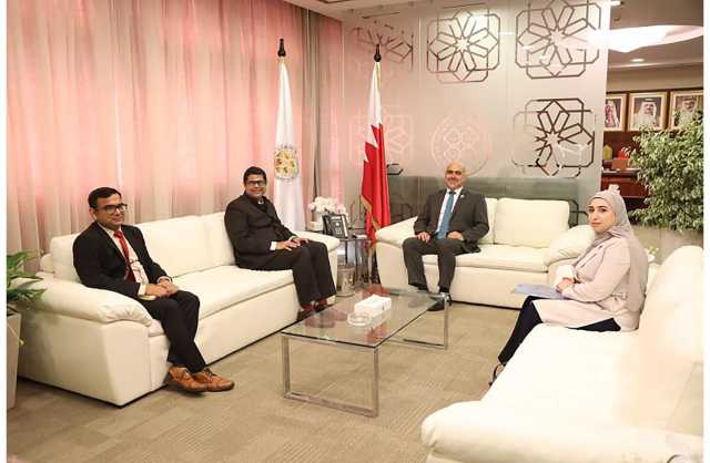 رئيس جامعة البحرين يستقبل سفير جمهورية الهند لدى مملكة البحرين