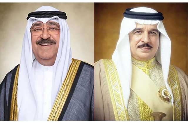 جلالة الملك المعظم يتلقى برقية شكر جوابية من أمير دولة الكويت