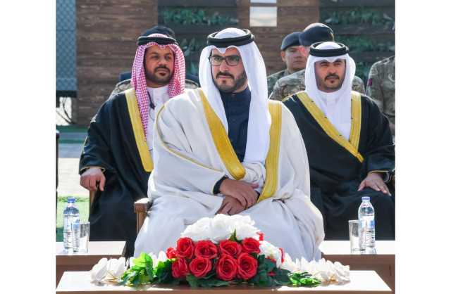 سمو الشيخ عيسى بن سلمان يرعى حفل وضع حجر الأساس لمشروع إنشاء مركز آل خليفة الرياضي العسكري