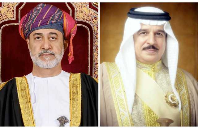 جلالة الملك المعظم يهنئ سلطان عمان بذكرى تولي جلالته مقاليد الحكم