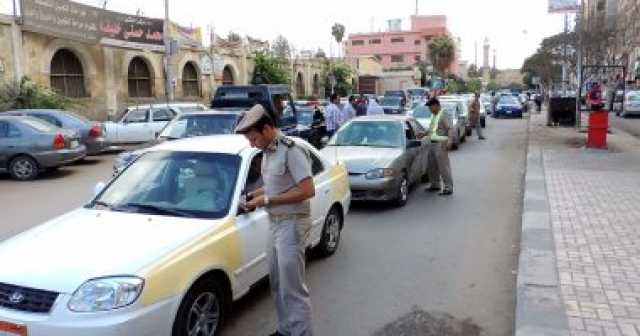 ضبط 1250مخالفة مرورية فى حملات بمراكز كفر الشيخ
