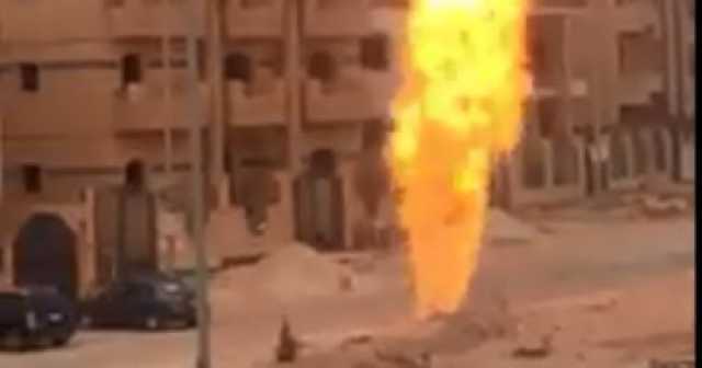 اشتعال حريق فى طريق الواحات بـ 6 أكتوبر نتيجة تسرب غاز