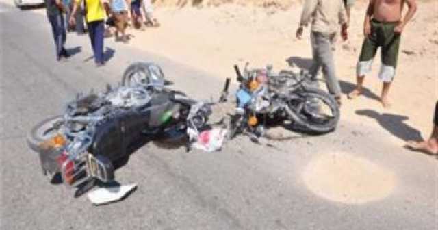 مصرع شاب وإصابة 2 آخرين فى حادث تصادم دراجتين ناريتين بالفيوم