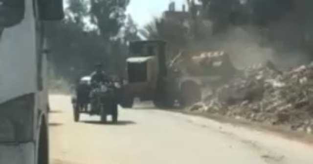 لودر يتسبب فى مصرع مسن بالواحات البحرية فى الجيزة