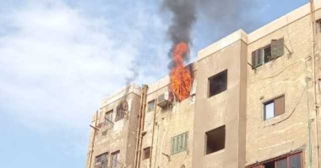 إخماد حريق داخل شقة سكنية فى المنيب دون إصابات