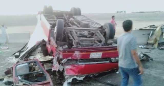 إصابة 3 أشخاص فى حادث انقلاب أتوبيس بمدينة 6 أكتوبر