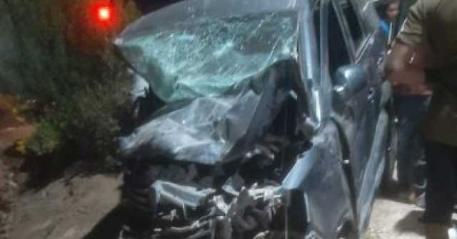 مصرع شخص وإصابة 13 آخرين في حادث انقلاب سيارة ميكروباص بقنا