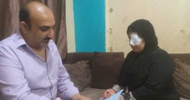 ممرضة السلام: جارى فقأ عينى لاعتراضى على بيعه المخدرات أمام منزلى